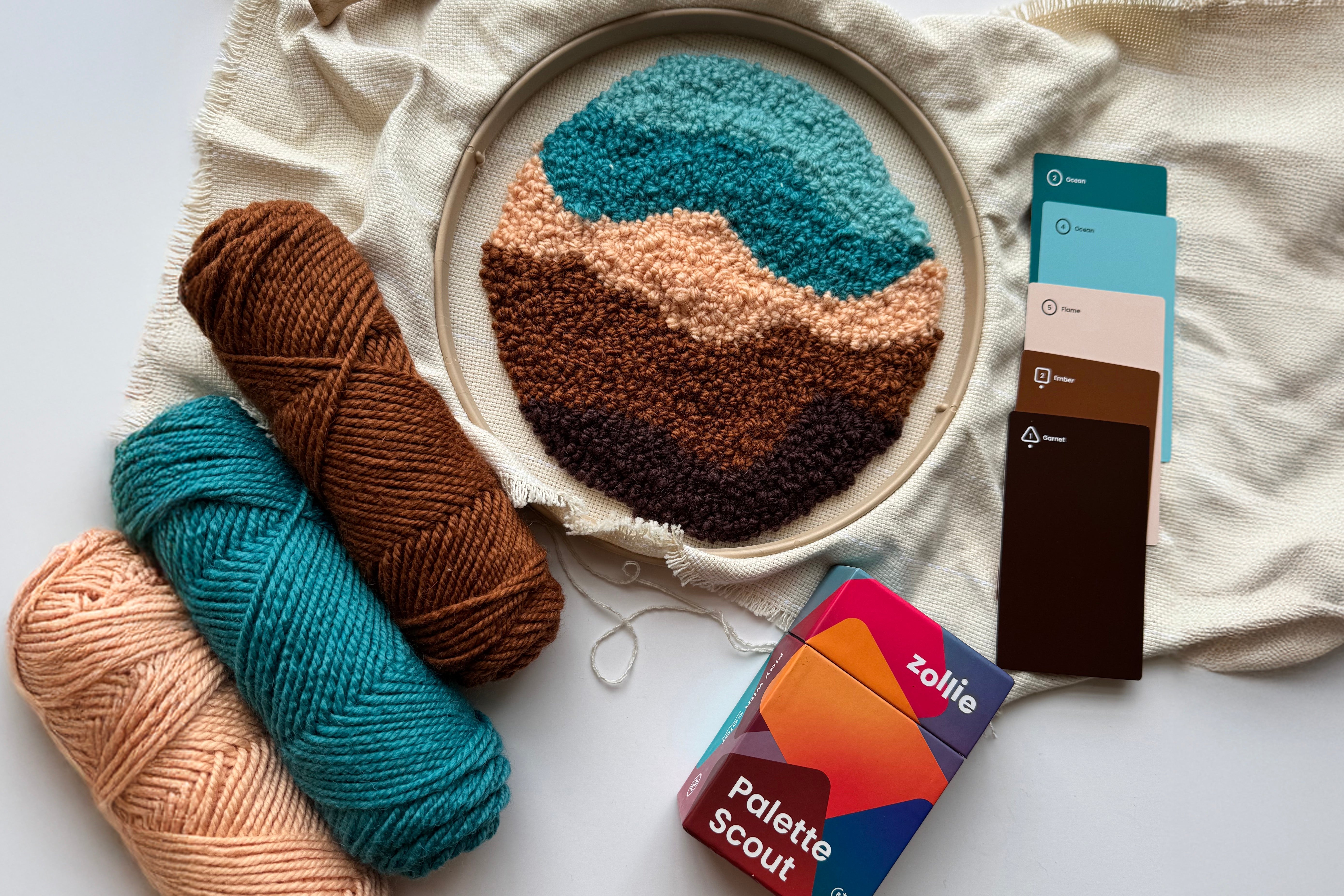 How to Use Palette Scout to Choose Punch Needle Yarn Colors – Zollie