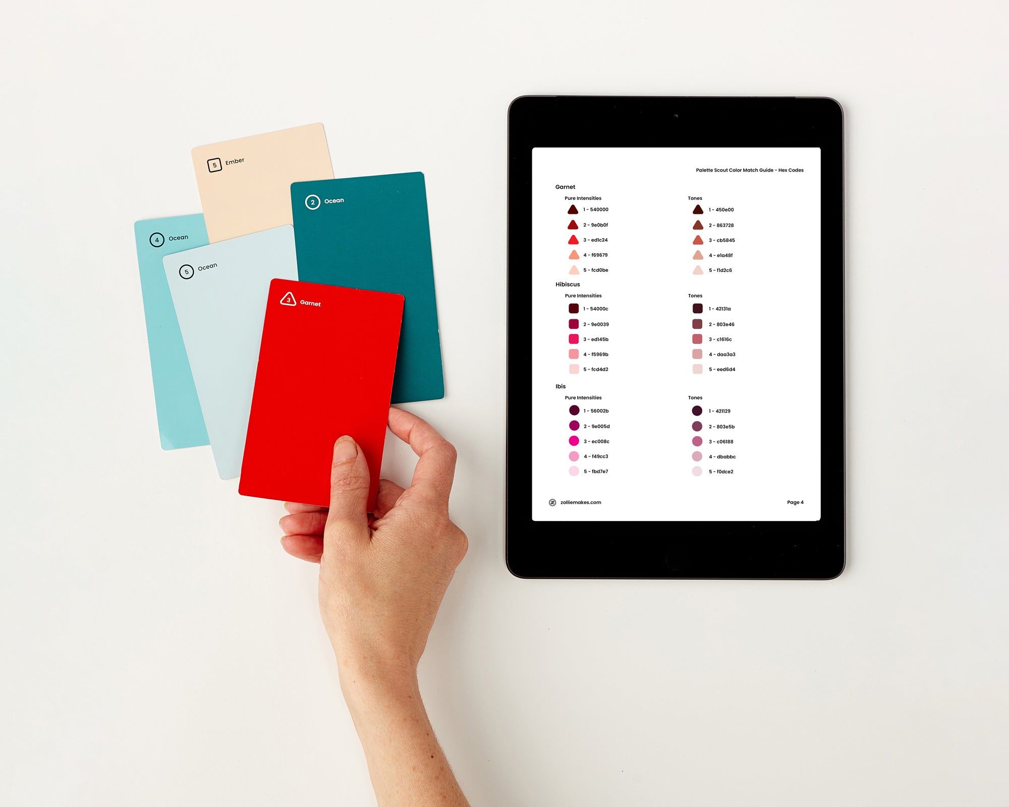 Color Match Stack Palette Scout Color Match Guides – Zollie
